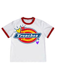 “Trenchez 93’ Ringer Tee” Red/white